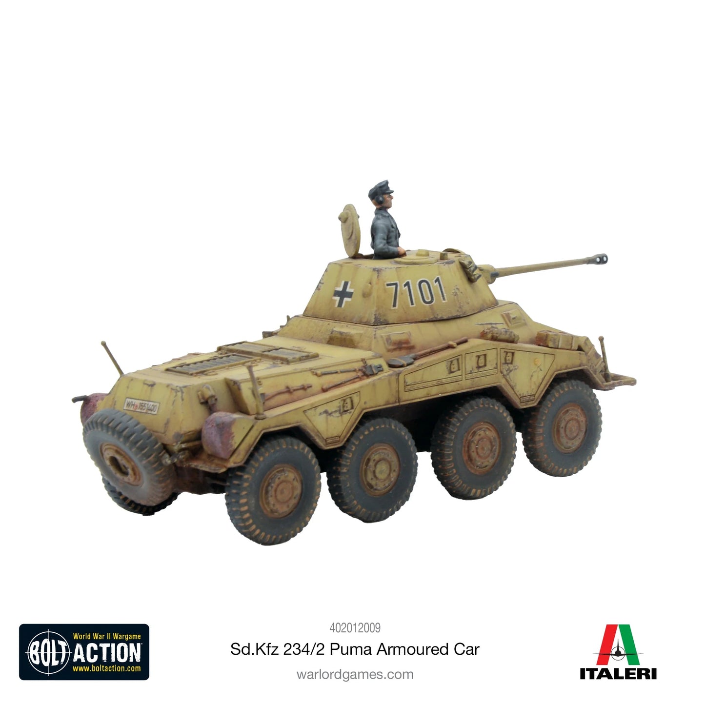 Bolt Action Puma Sd.Kfz 234/2 Armoured Car - Winters Forge Games LTD
