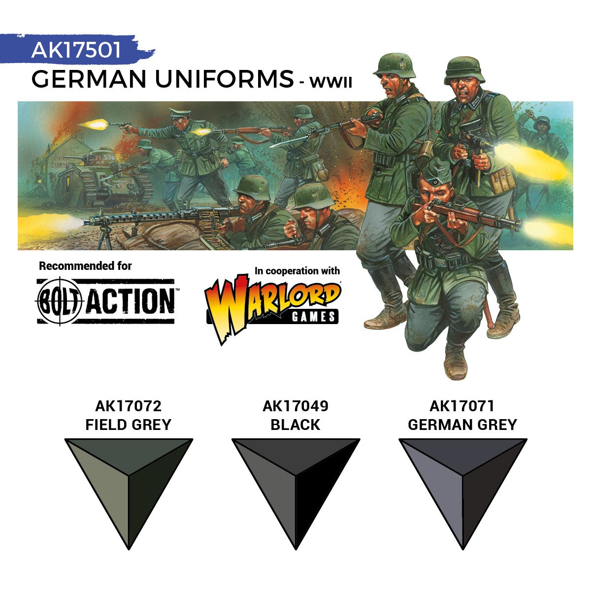 AK Interactive : German Uniforms (Quick Gen Set) - Winters Forge Games LTD