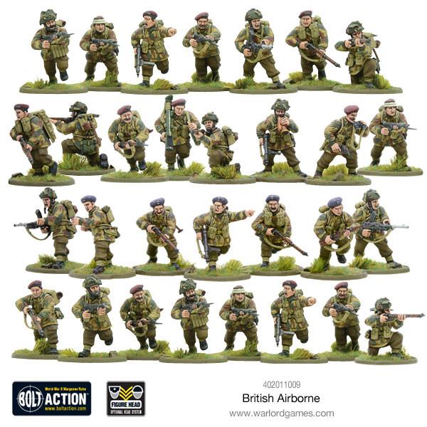 Bolt Action British Airborne WWII Allied Paratroopers - Winters Forge Games LTD