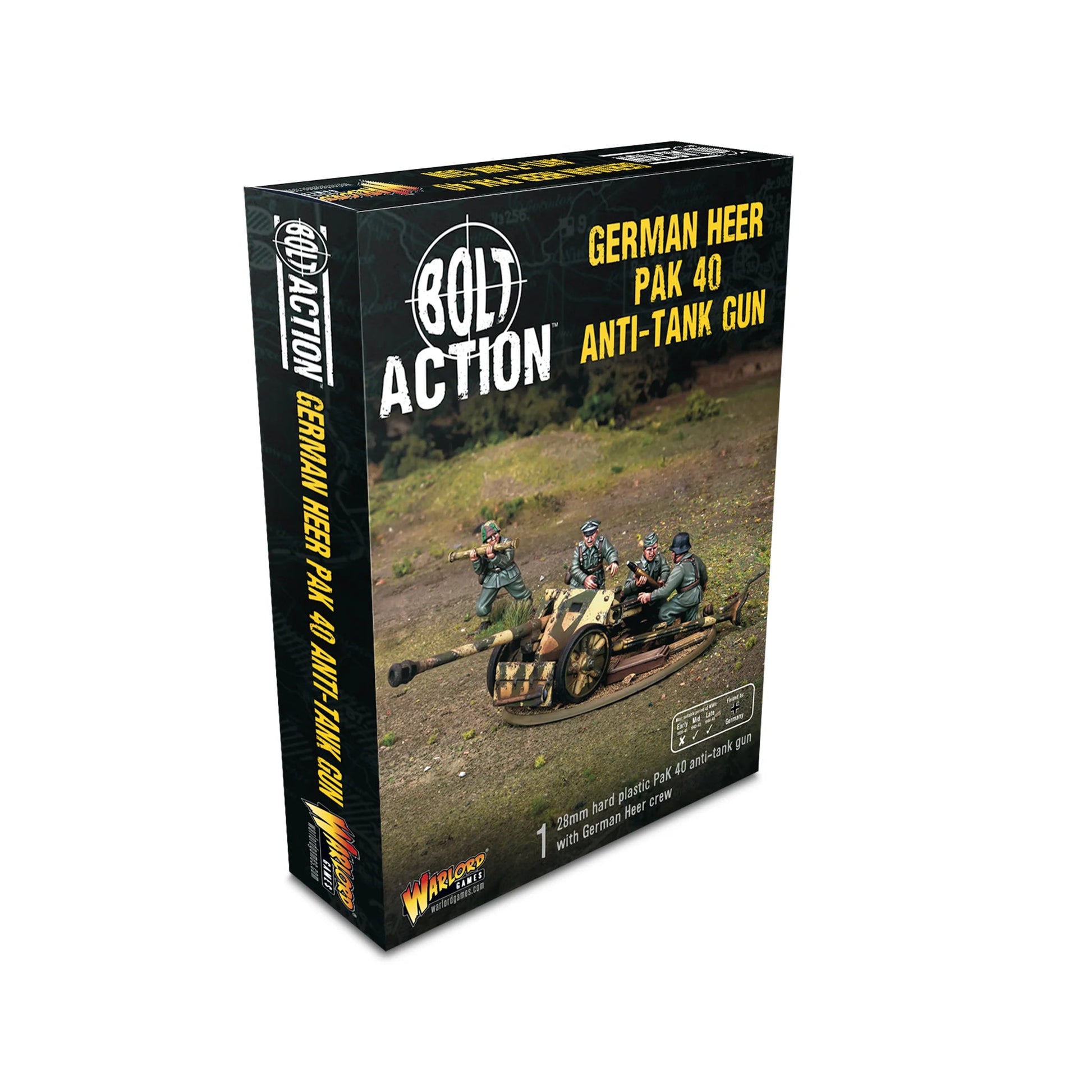 Bolt Action German Heer Pak 40 Anti Tank Gun - Winters Forge Games LTD