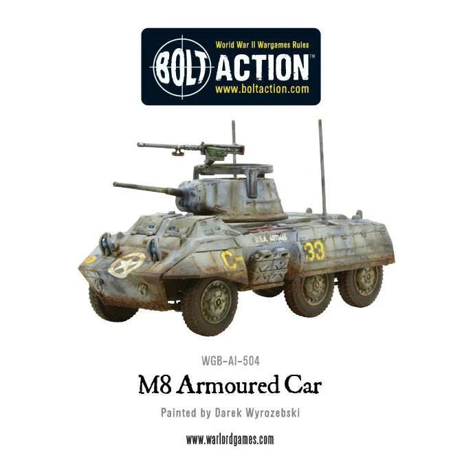 Bolt Action M8/M20 Greyhound Scout Car - Winters Forge Games LTD