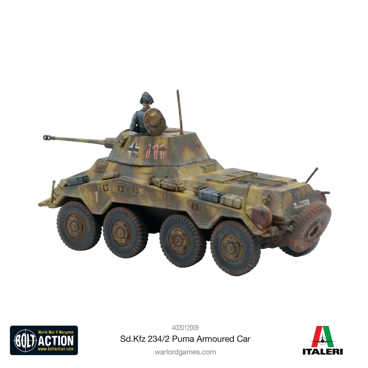 Bolt Action Puma Sd.Kfz 234/2 Armoured Car - Winters Forge Games LTD