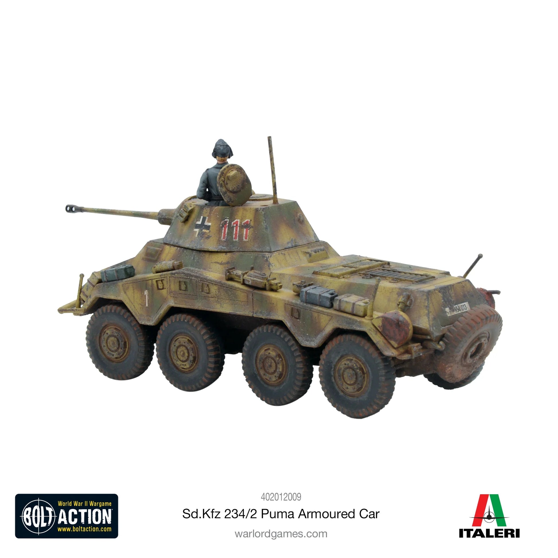 Bolt Action Puma Sd.Kfz 234/2 Armoured Car - Winters Forge Games LTD