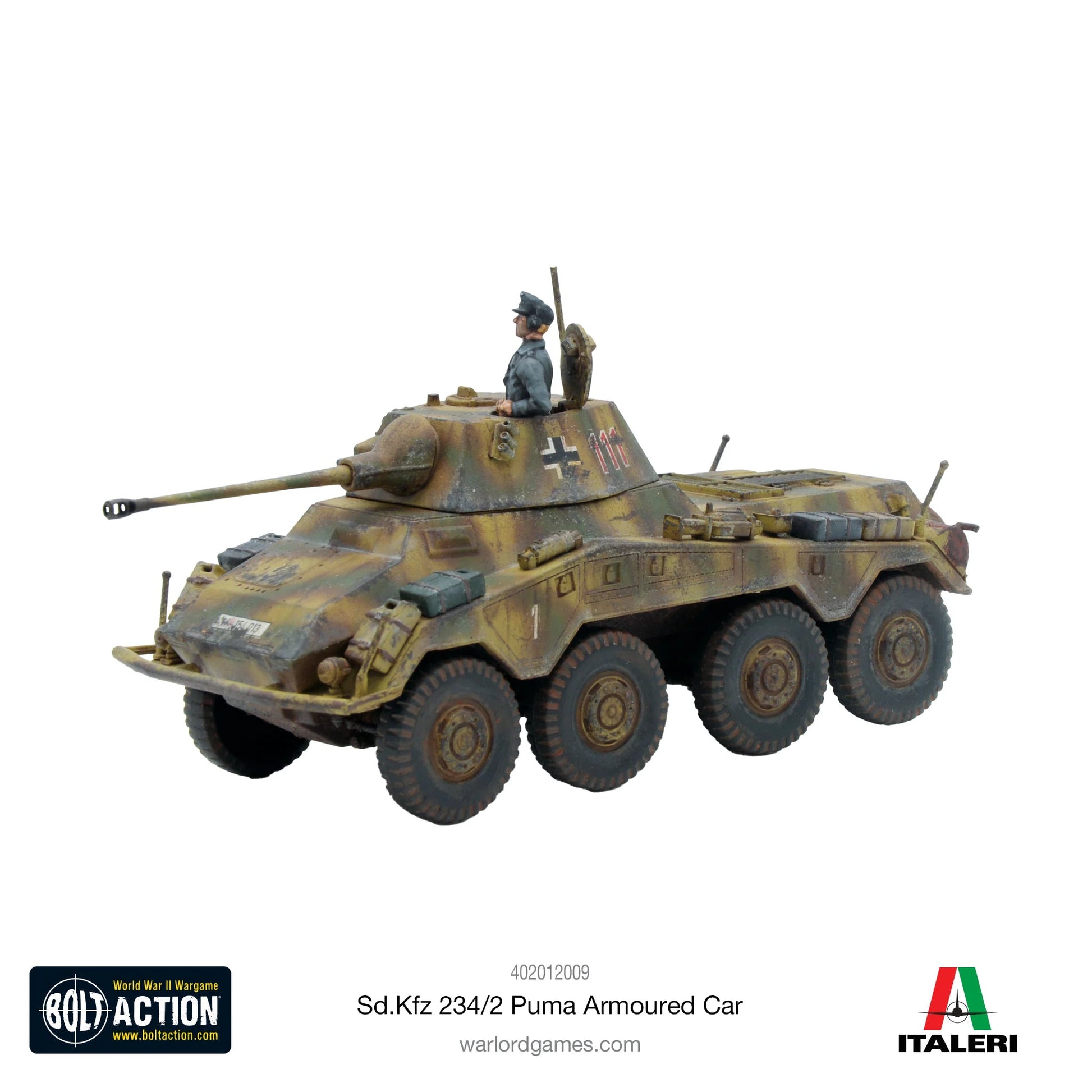 Bolt Action Puma Sd.Kfz 234/2 Armoured Car - Winters Forge Games LTD