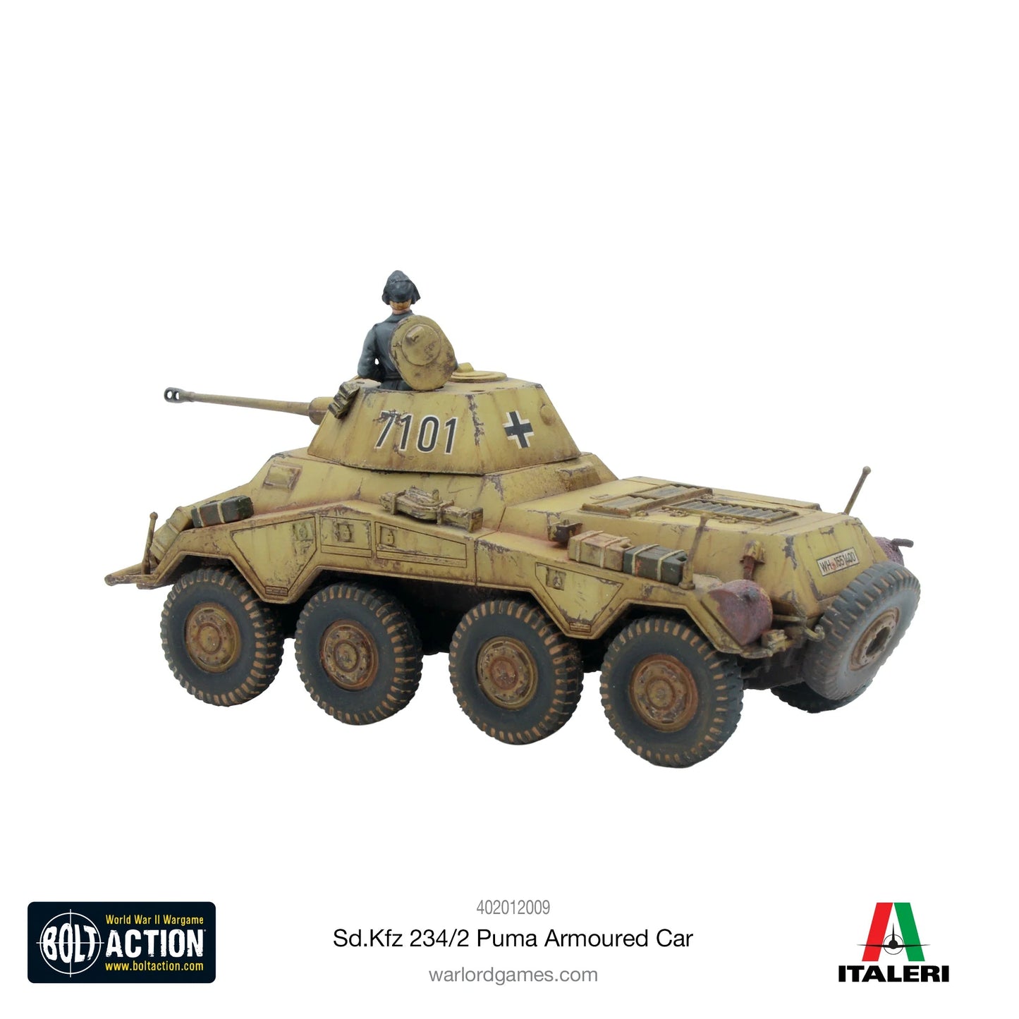 Bolt Action Puma Sd.Kfz 234/2 Armoured Car - Winters Forge Games LTD