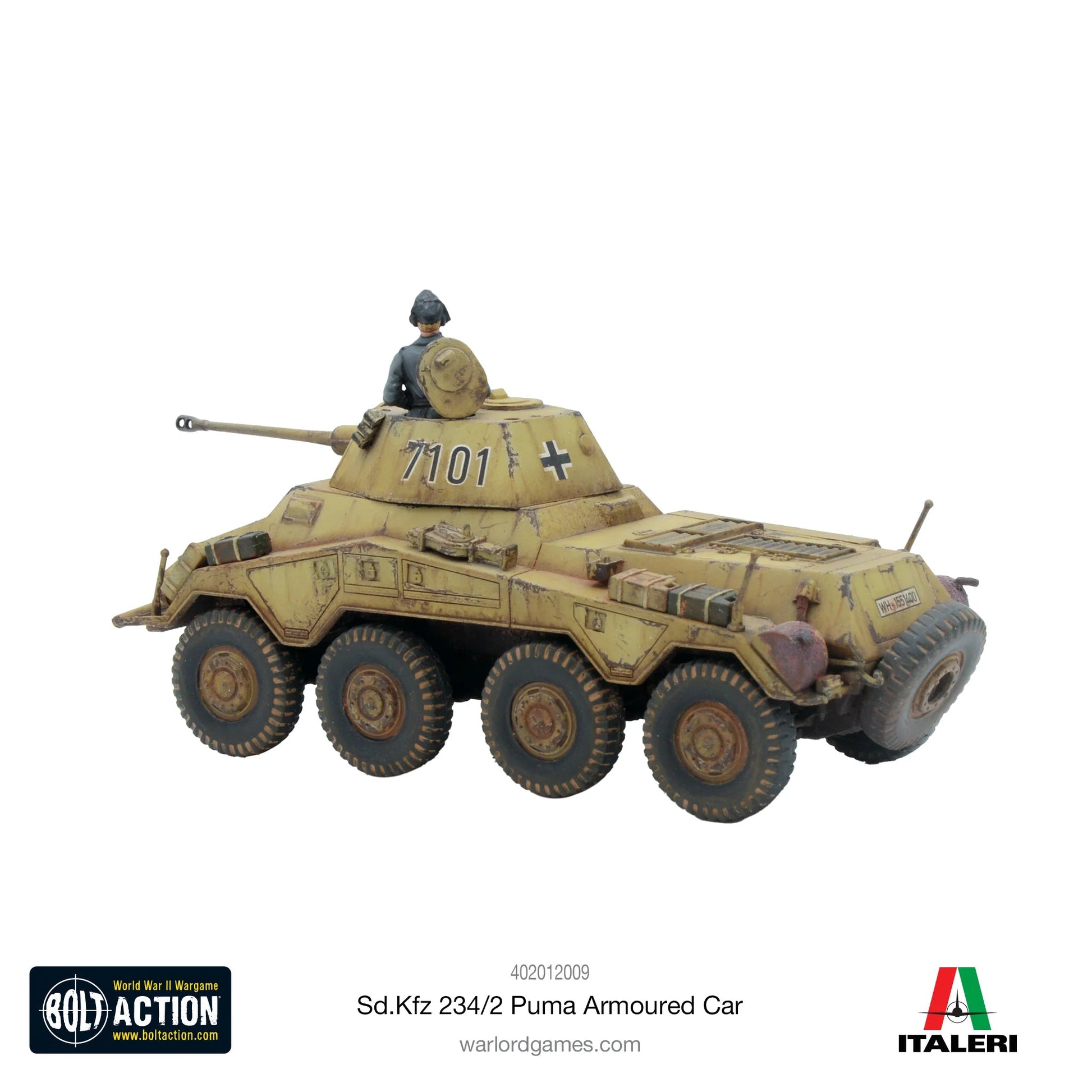 Bolt Action Puma Sd.Kfz 234/2 Armoured Car - Winters Forge Games LTD