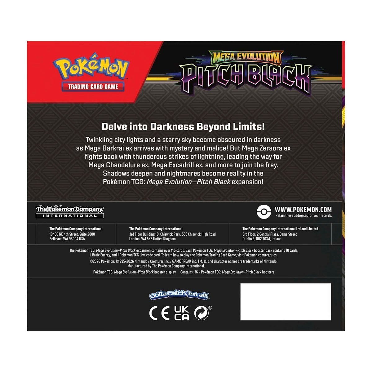 Pokemon Pitch Black Booster Box Sealed (EN) - Winters Forge Games LTD